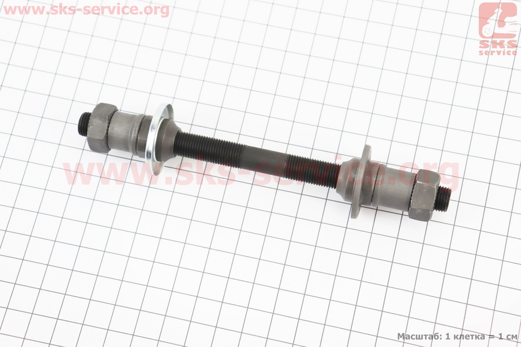 Вісь задня Quando KT-207R, М10х145мм, під ексцентрик