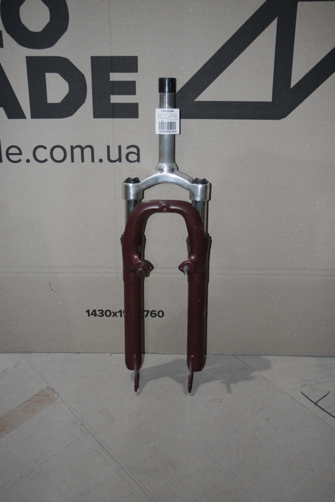 Вилка 26&quot; ST + AL 1-1/8&quot; резьб. AM шток-156мм темно-красный (повреждение ЛКП)