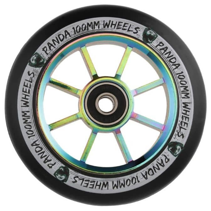 Колесо для трюкового самоката Panda Spoked V2 100мм Rainbow