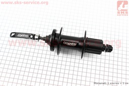 [411218] Втулка задня MTB алюмінієва 14Gx32H під касету 8-9-10зв, диск. гальмо, кріп. ексцентрик, чорна KT-MD4R