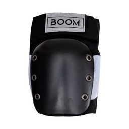 [GUR-77-26] Защита для колен Boom Solid Black/Silver M