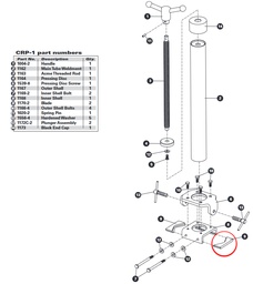 [TOO-63-98] Ремкомплект Park Tool 1170-2 сменное лезвие  для CRP-1